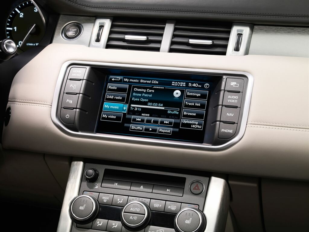 Land Rover Range Rover Evoque — справочные фотографии комплектации, Интерьер 1