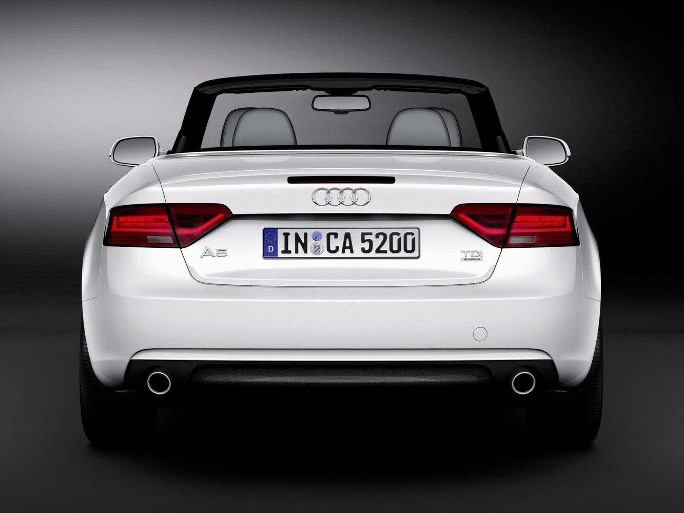 Audi A5 — справочные фотографии комплектации, Сзади