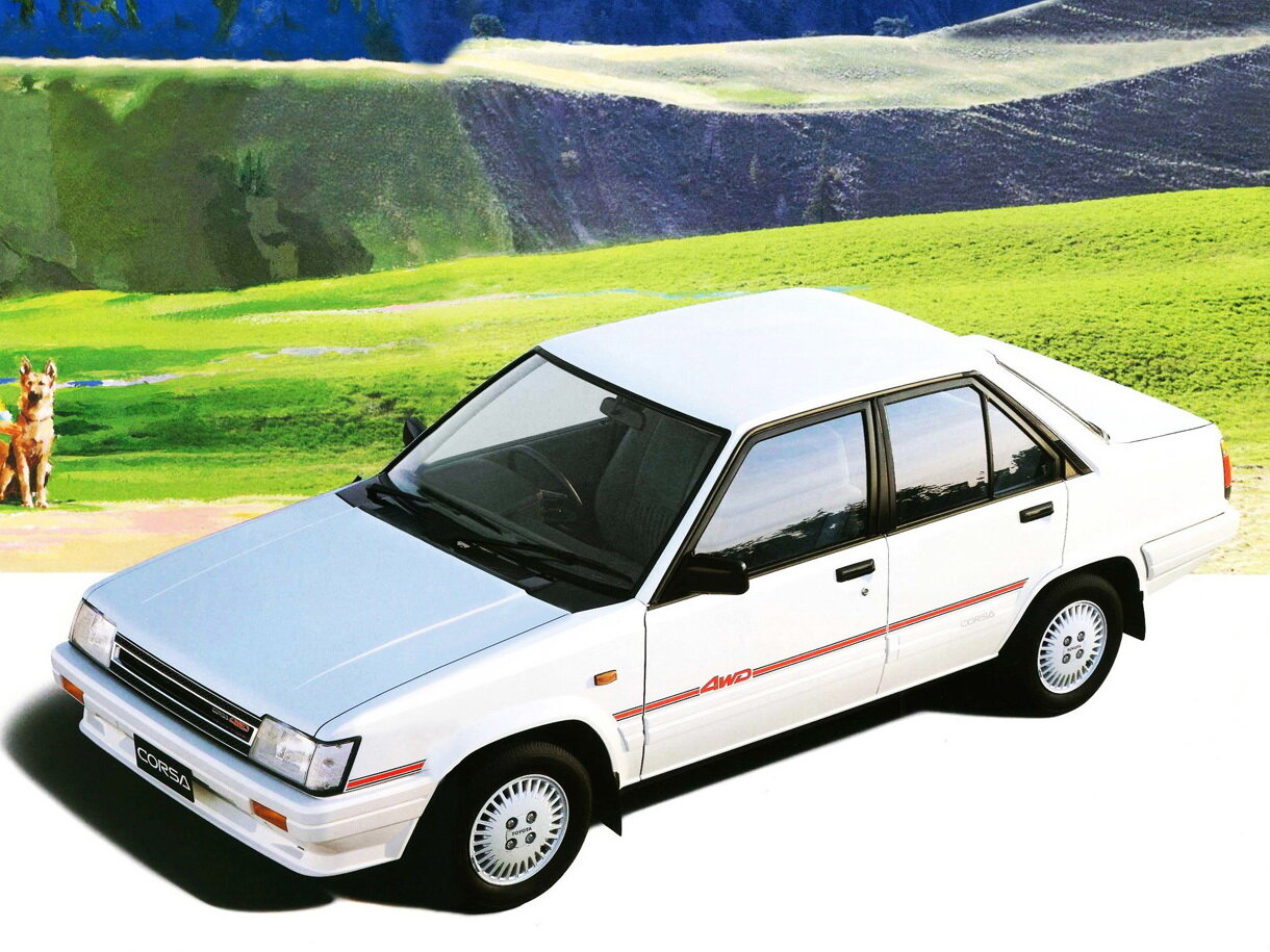 Toyota Corsa II (L20) (1982–1989) · 1.5 MT (70 л.с.) 4WD