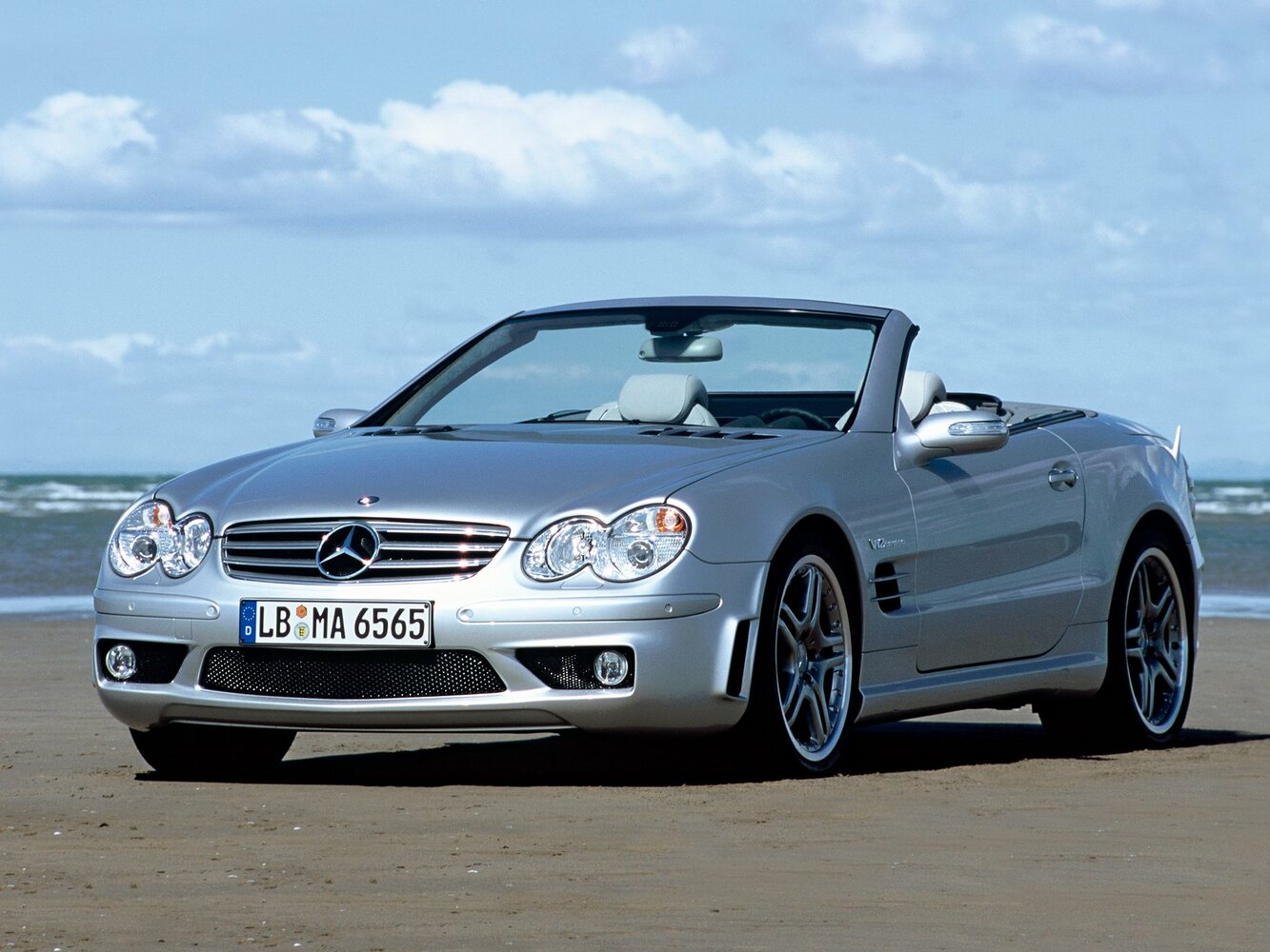Mercedes-Benz SL-Класс AMG II (R230) Рестайлинг (2006–2008) · 55 AMG 5.4 AT (517 л.с.)